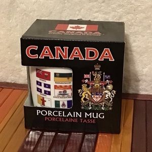 VTG Canada Mug Snowcap Trading Co. Provinces & Territories and Coat Of Arms